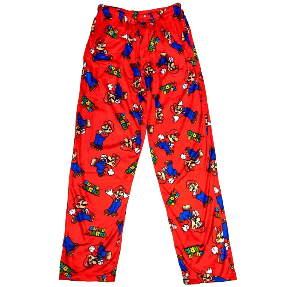 Nintendo Super Mario Kids Pajama Bottoms - Red and Blue